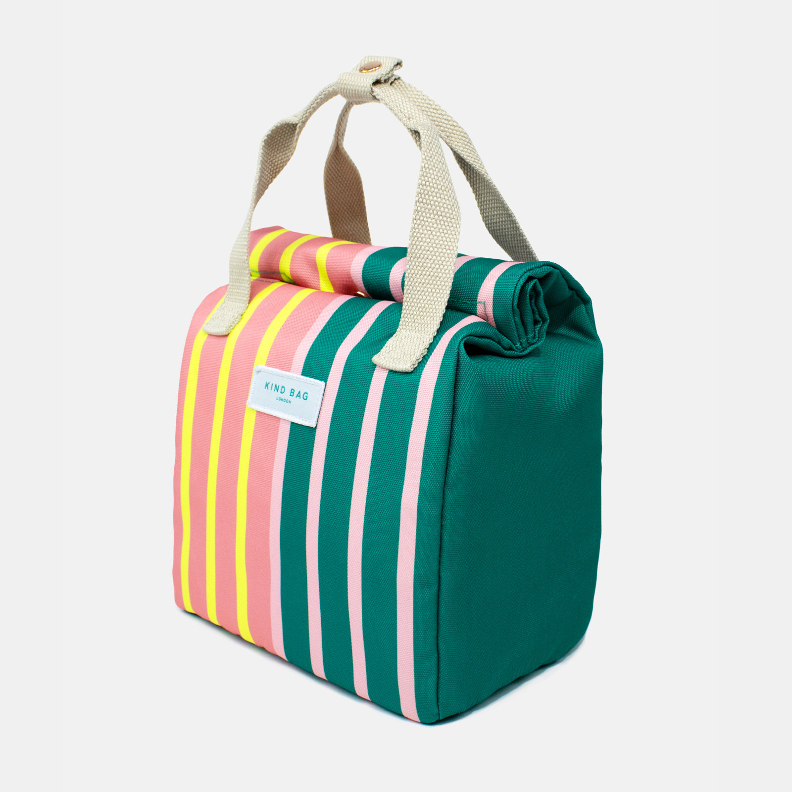 Lunch Bag Bi-Colour Stripes 