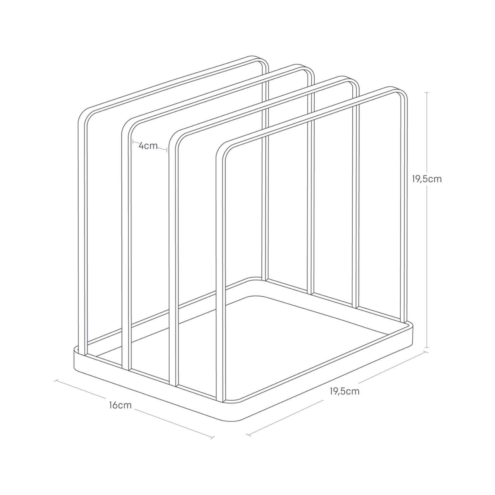 Support de plateau TOWER noir 