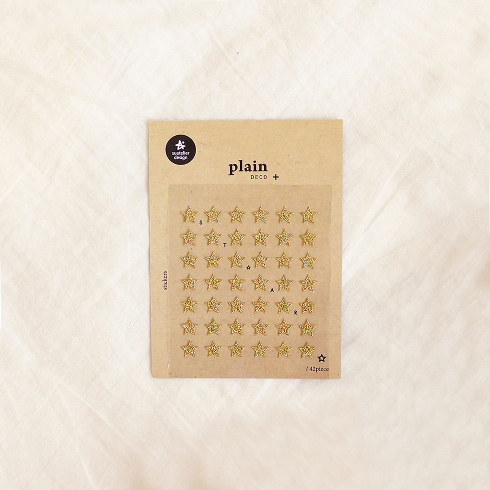 Plain Deco Sticker GOLD STARS