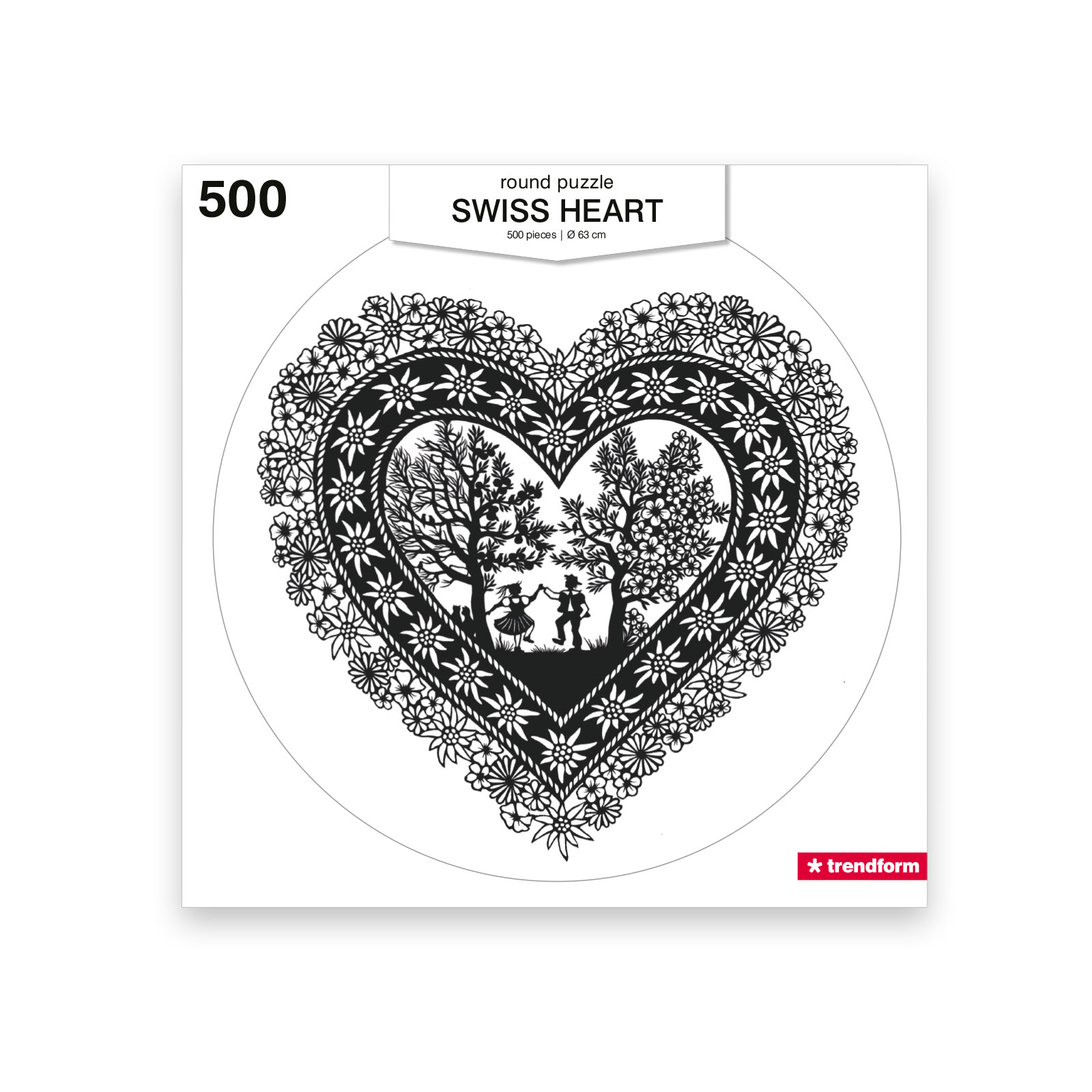 Puzzle 500 pcs SWISS HEART