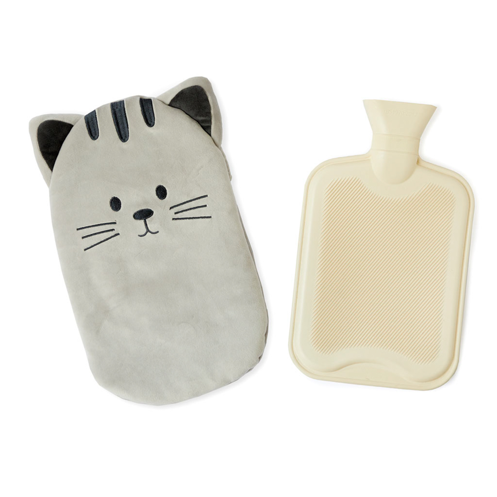 Wärmeflasche KITTY grau 