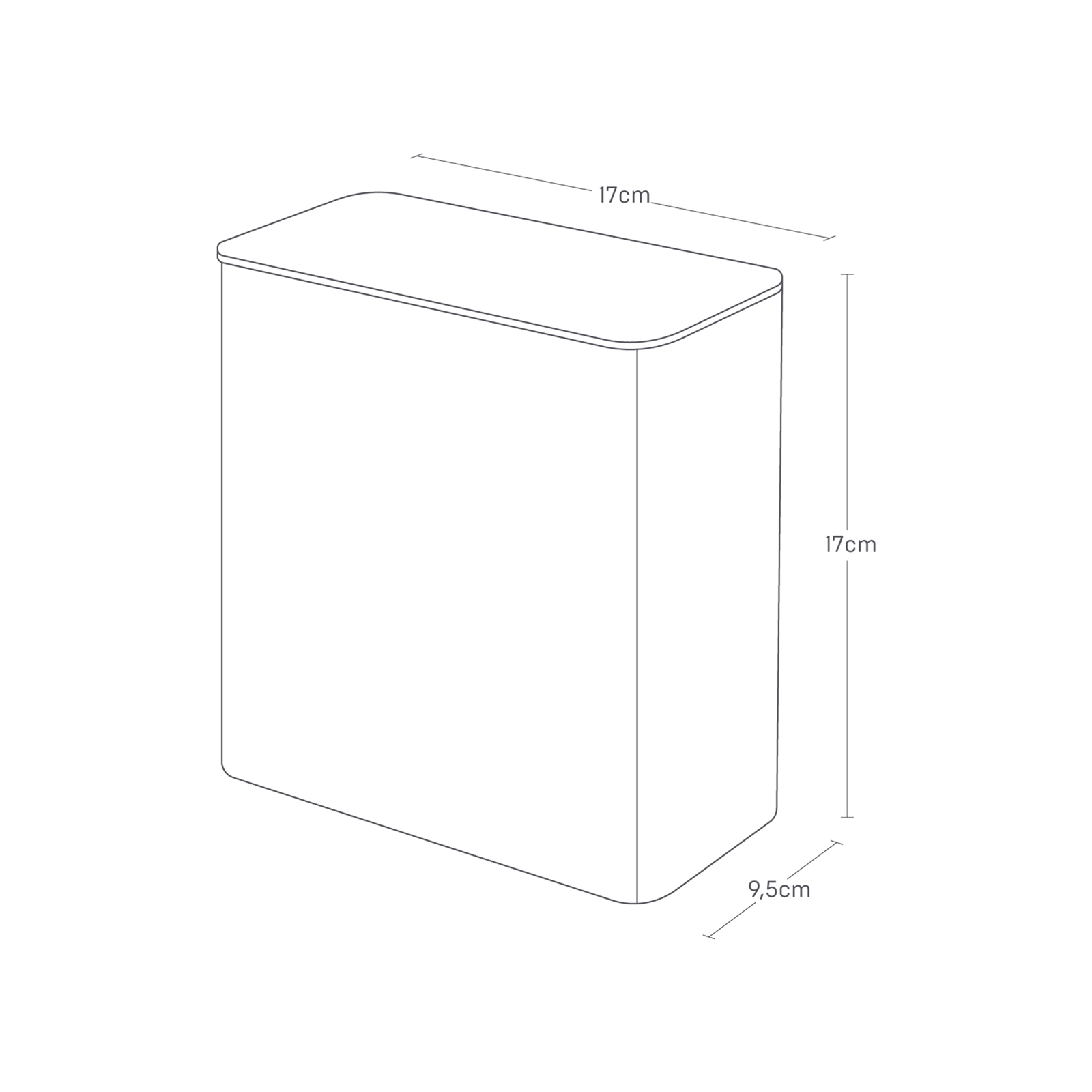 Magnetische Aufbewahrungsbox TOWER schwarz für Wäschezubehör