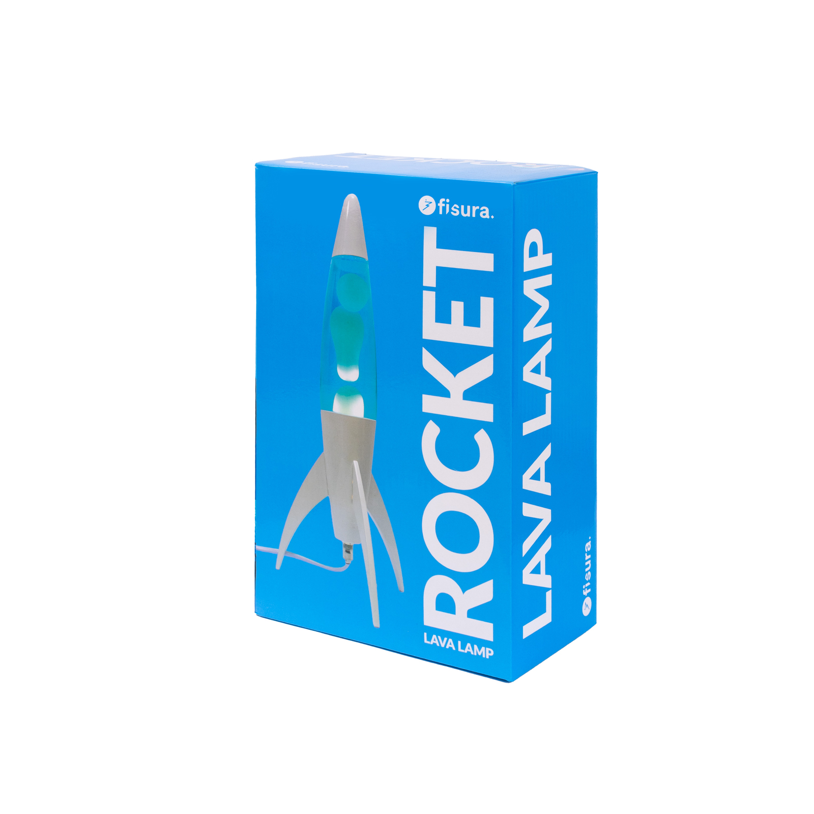 Lava Lamp ROCKET - blue 