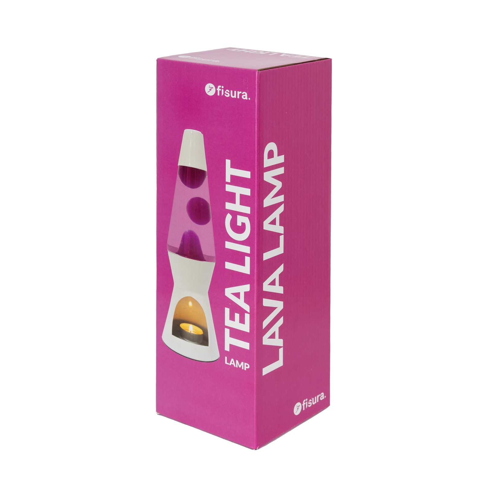 Lava Lamp T-LIGHT - white & pink 