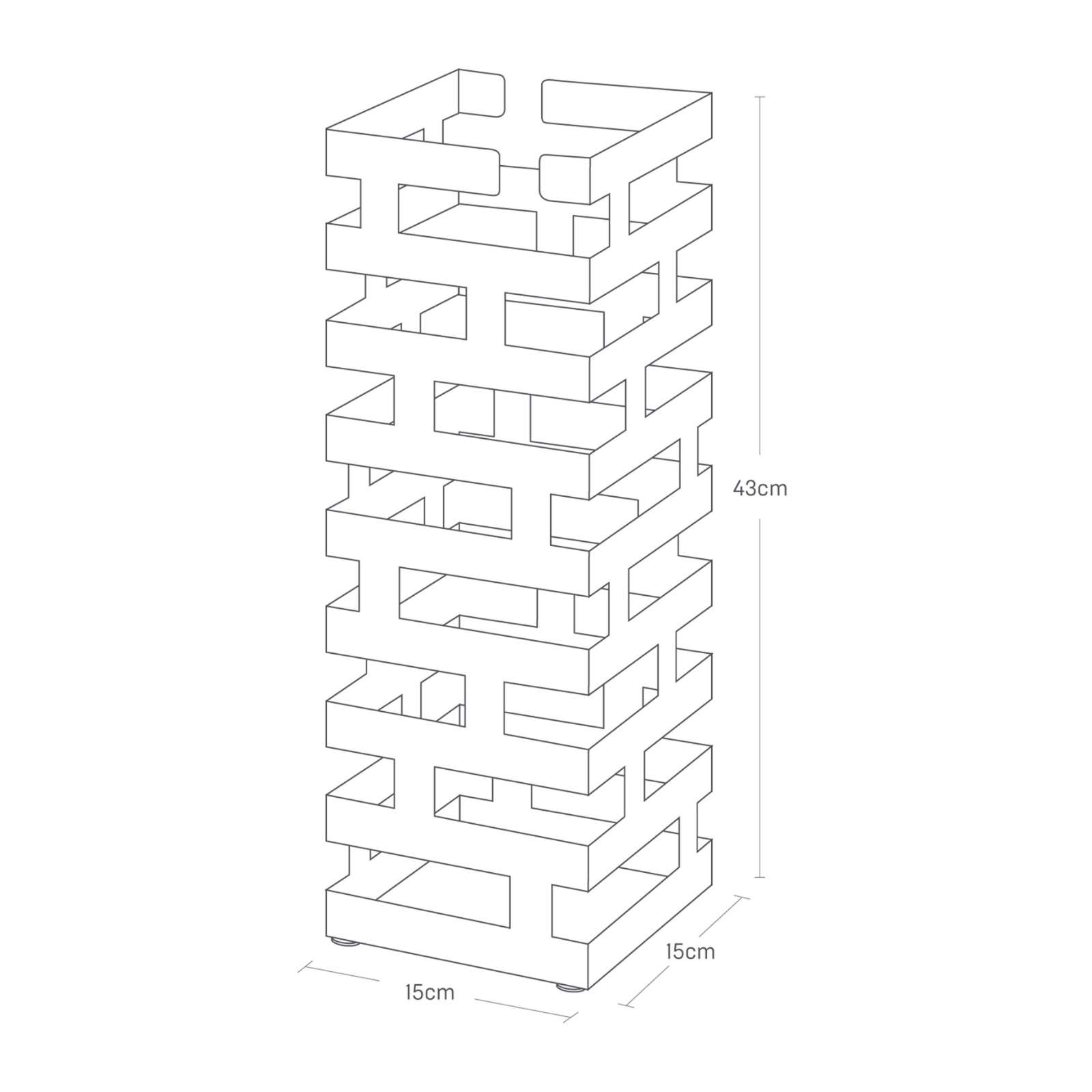 Schirmständer BRICK schwarz 