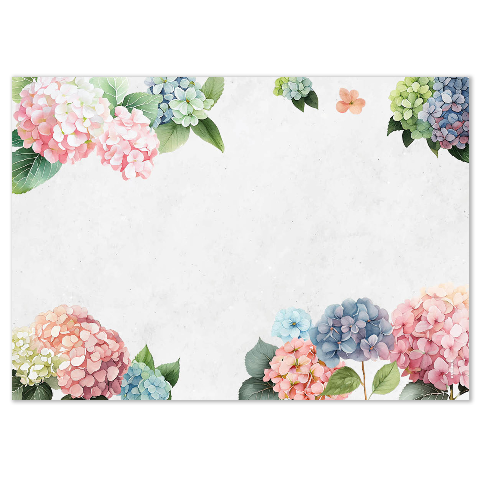 Paper placemat HORTENSIA 4 x 12 sheets