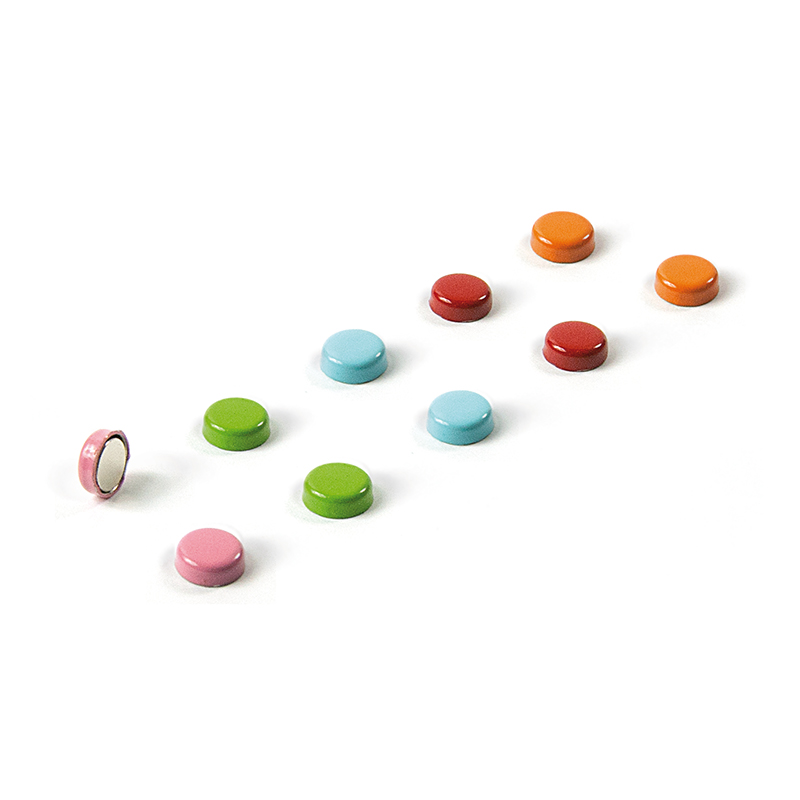 Magnets STEELY COLOR set of 10 multicolor 