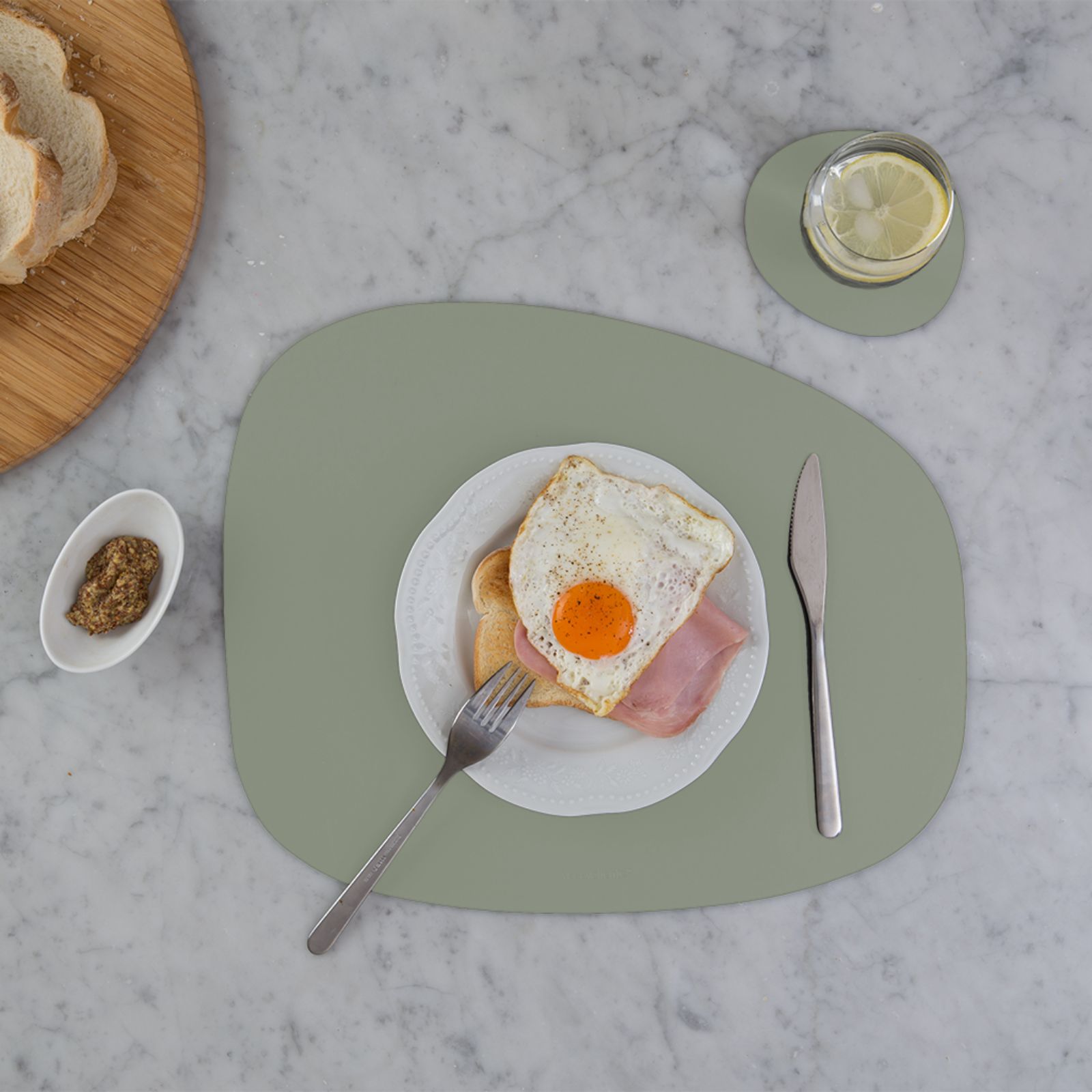 Ruca Stone Placemat Eucalyptus
