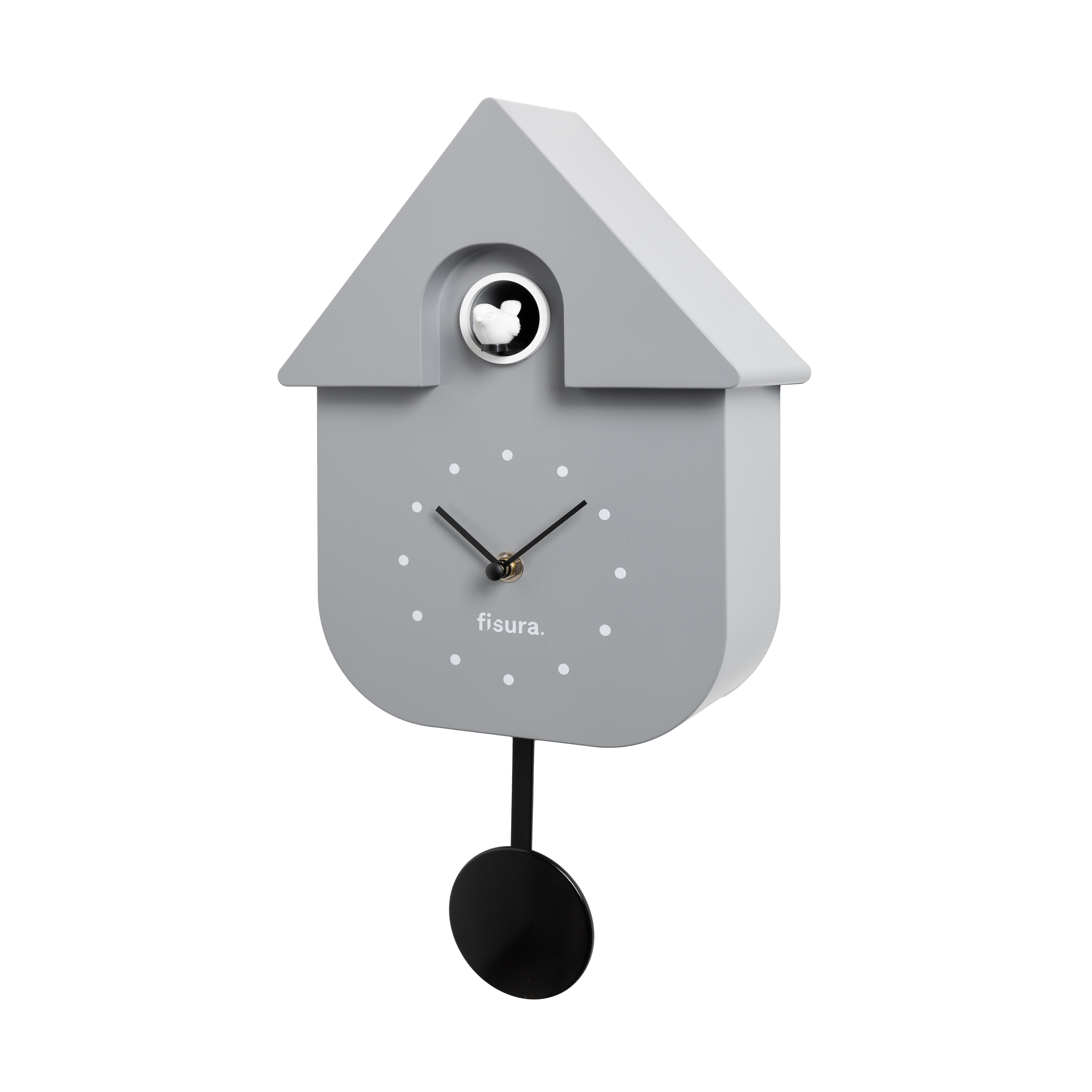 CUCKOO CLOCK grey & black 