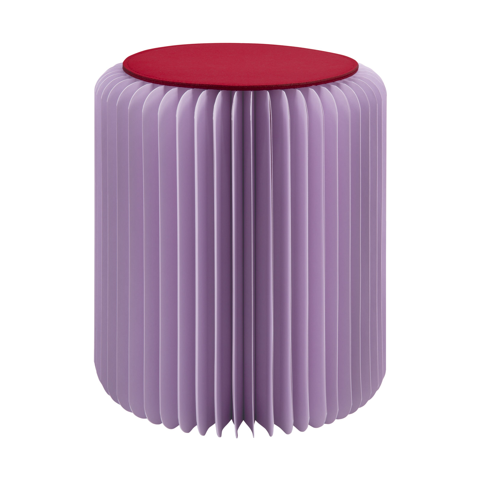 Tabouret en papier Papillon lilac 