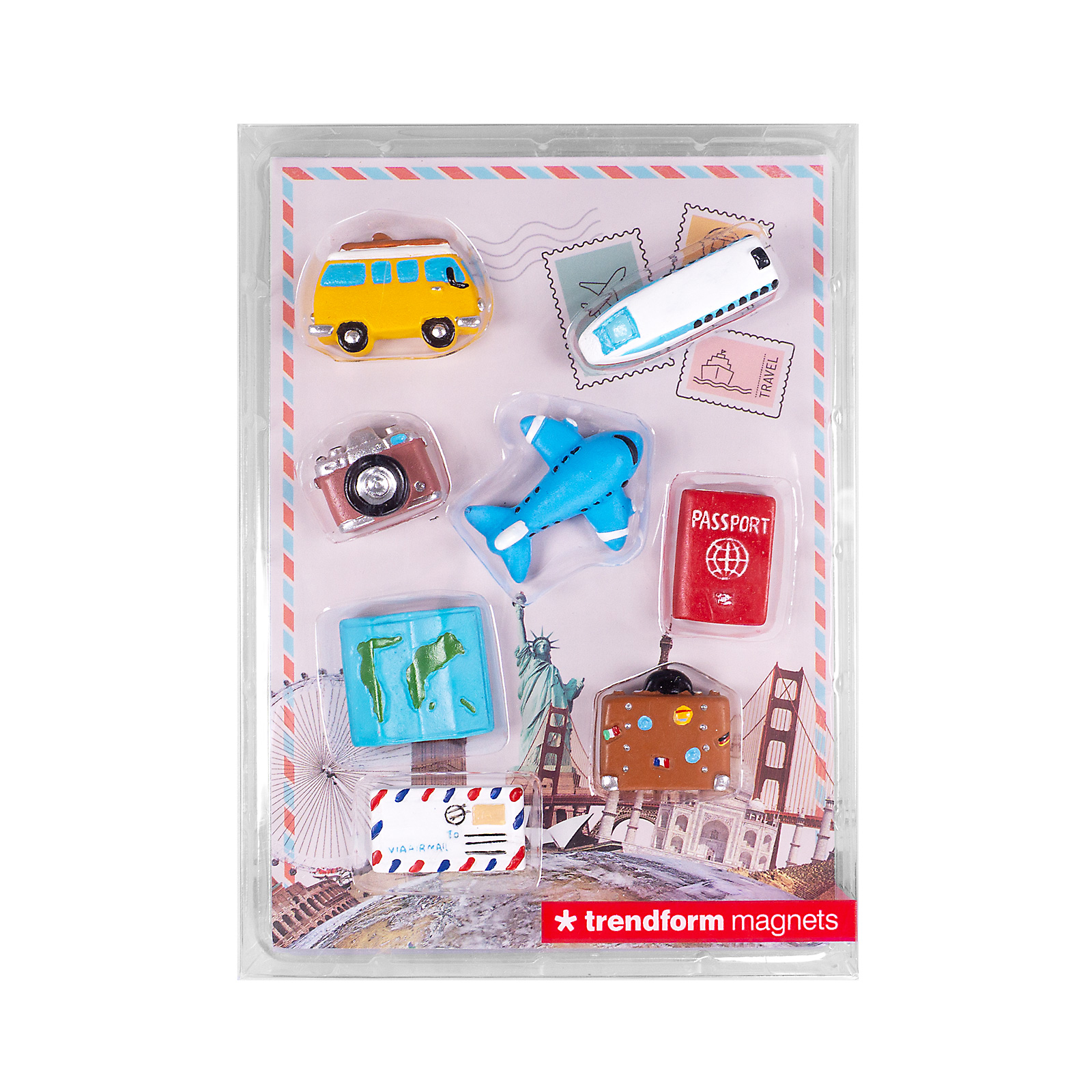 Magnete TRAVEL 8er Set multicolor