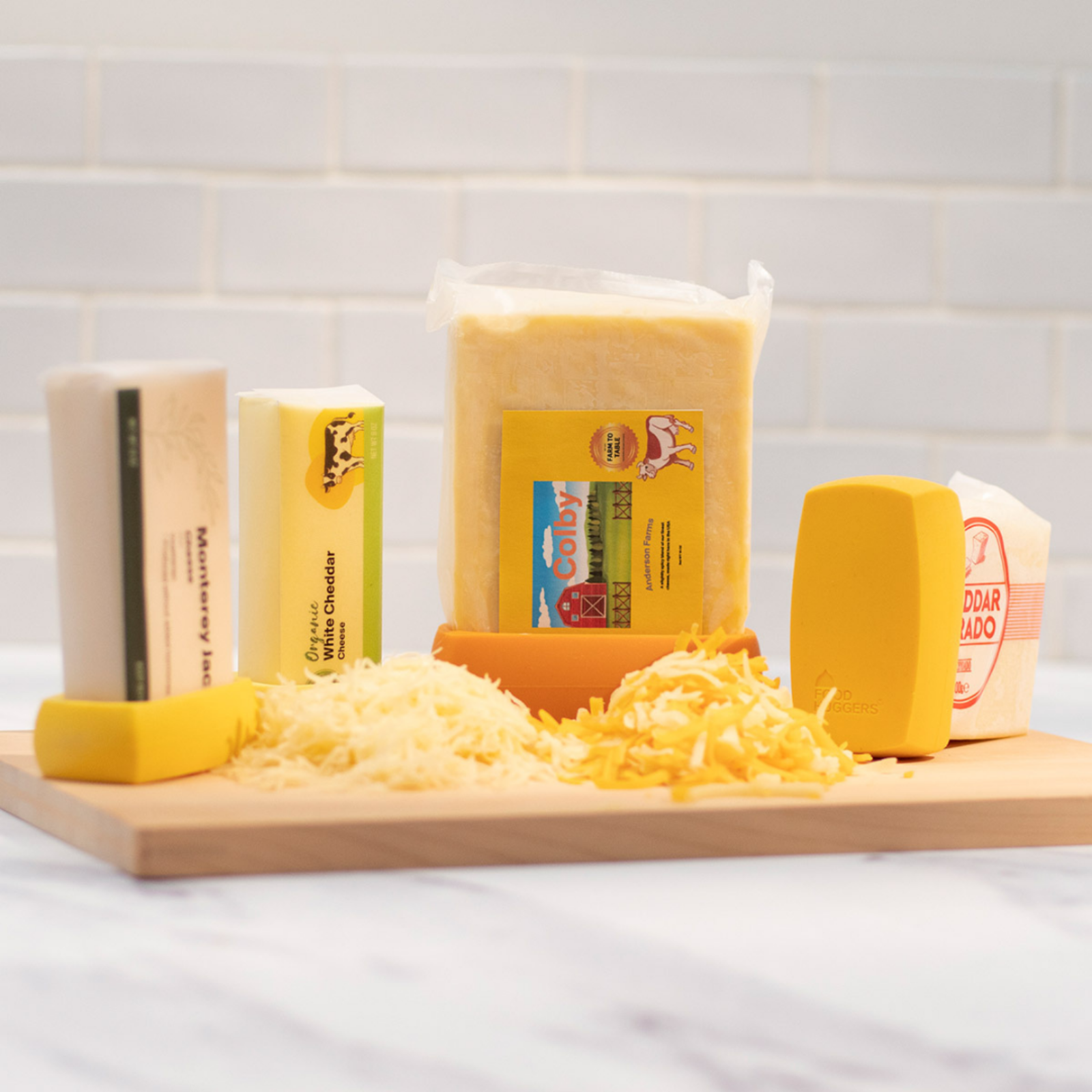 Cheese Huggers set de 4 Yellow 