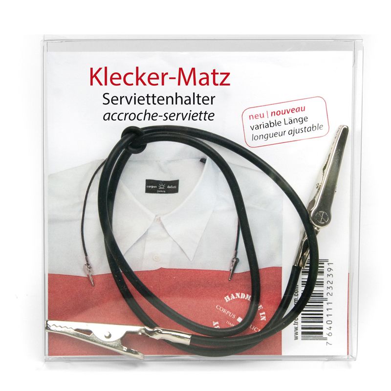 Accroche-serviette KLECKER-MATZ noir 