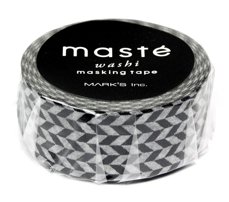 Masking tape MASTÉ BASIC black/checkered 
