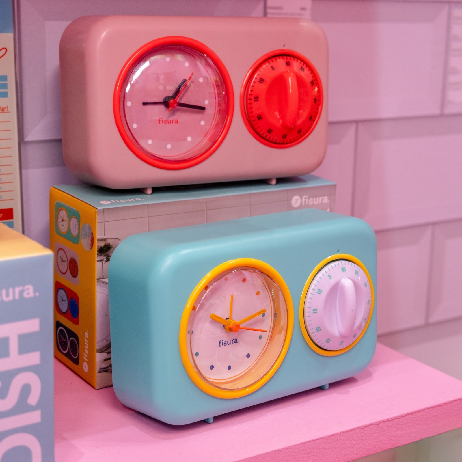 RETRO KITCHEN TIMER pink 