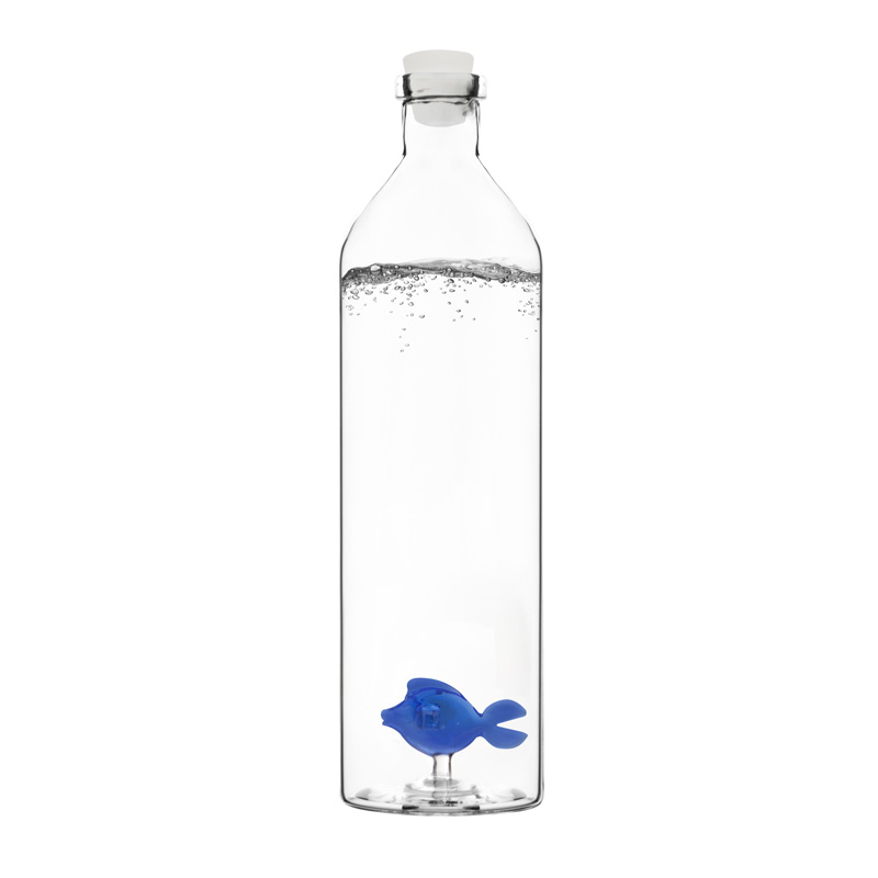 Bouteille en verre BLUE FISH 1.2 l borosilicate