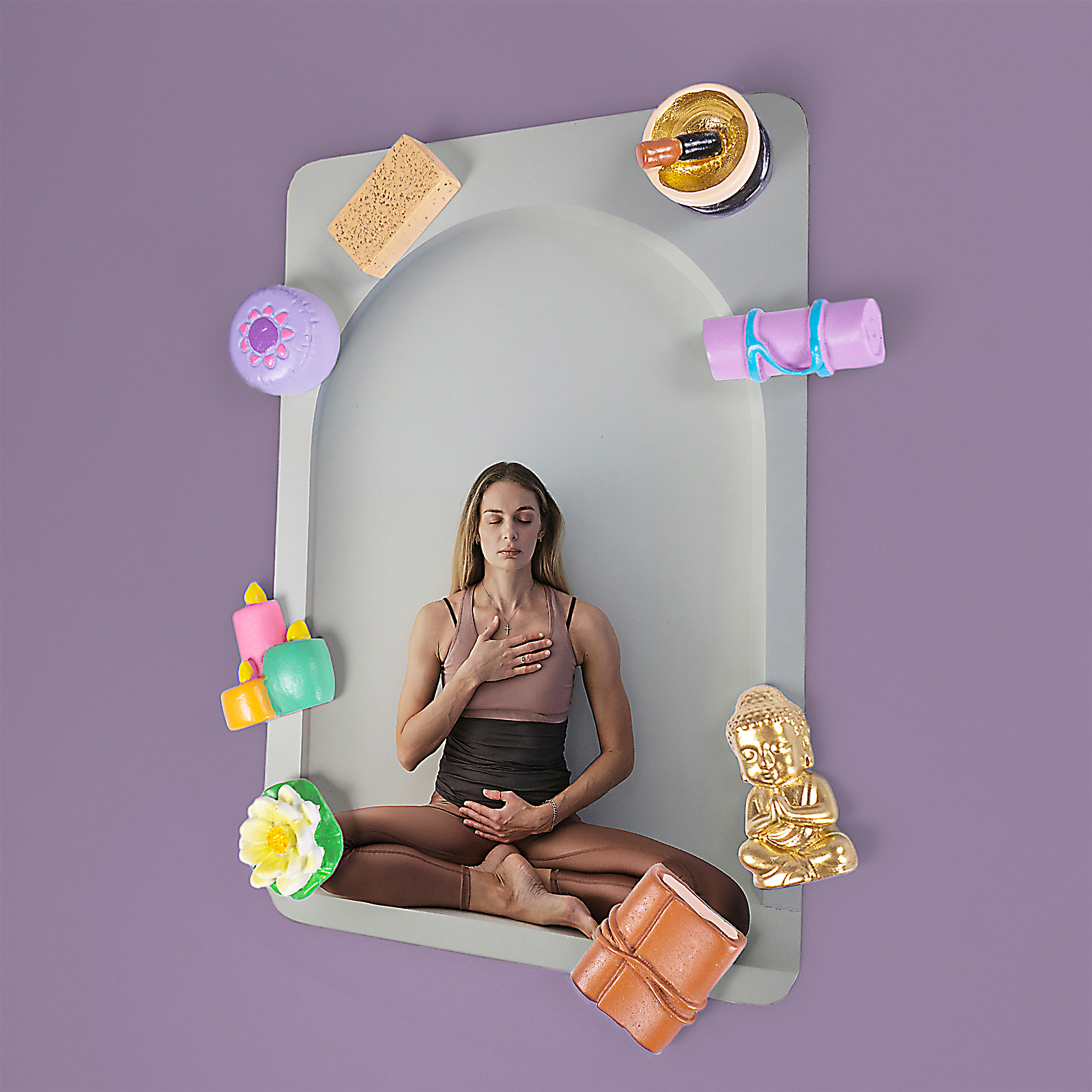 Magnete YOGA 8er Set multicolor