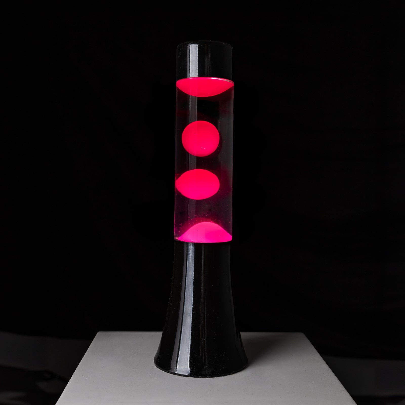 Lava Lamp MINI black & pink 