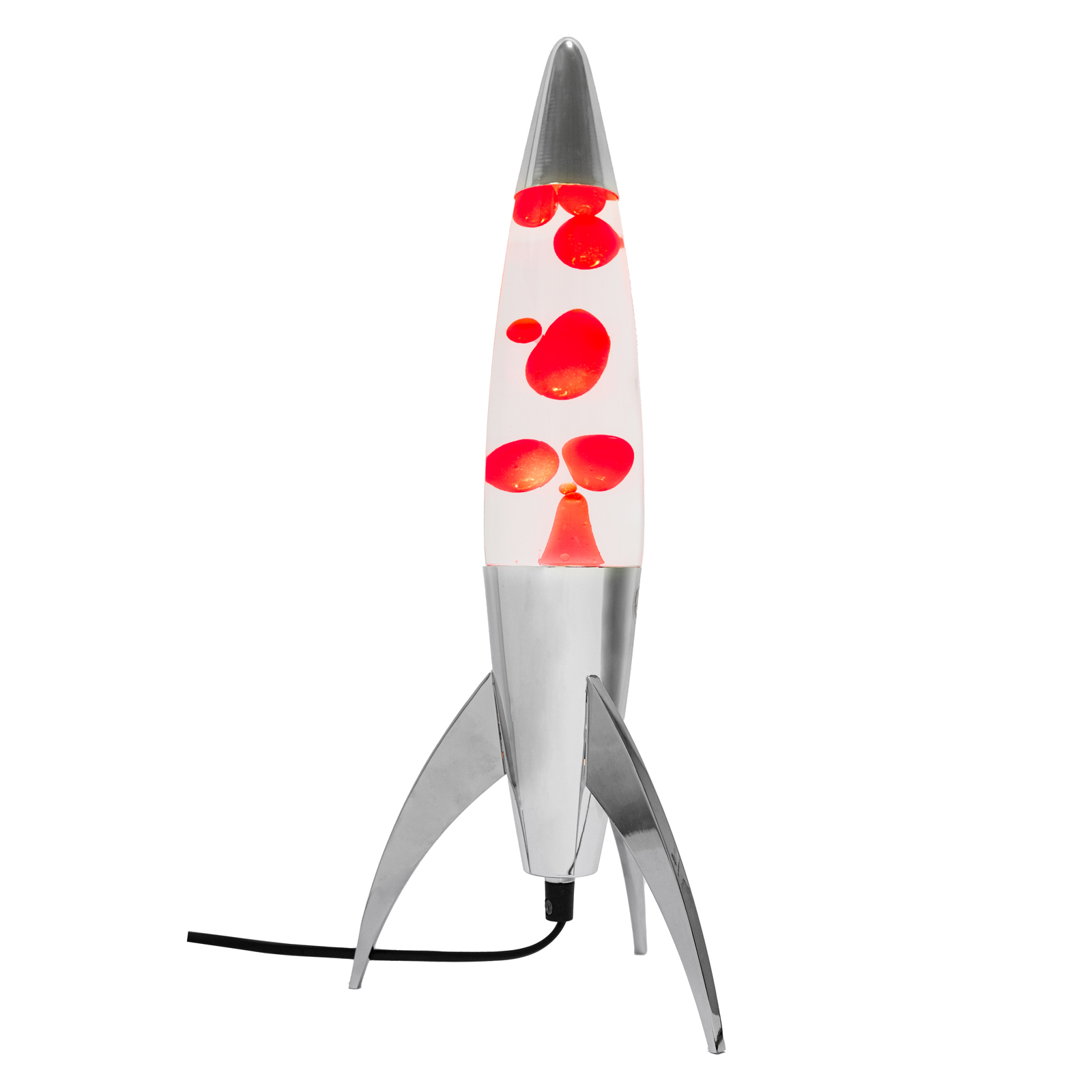 Lava Lamp ROCKET - red 