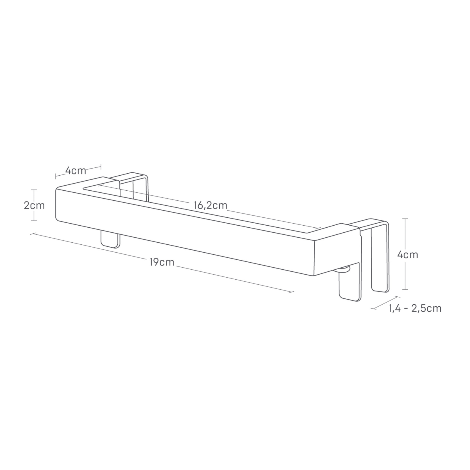 Handtuch-Halter TOWER 2.0 weiss 