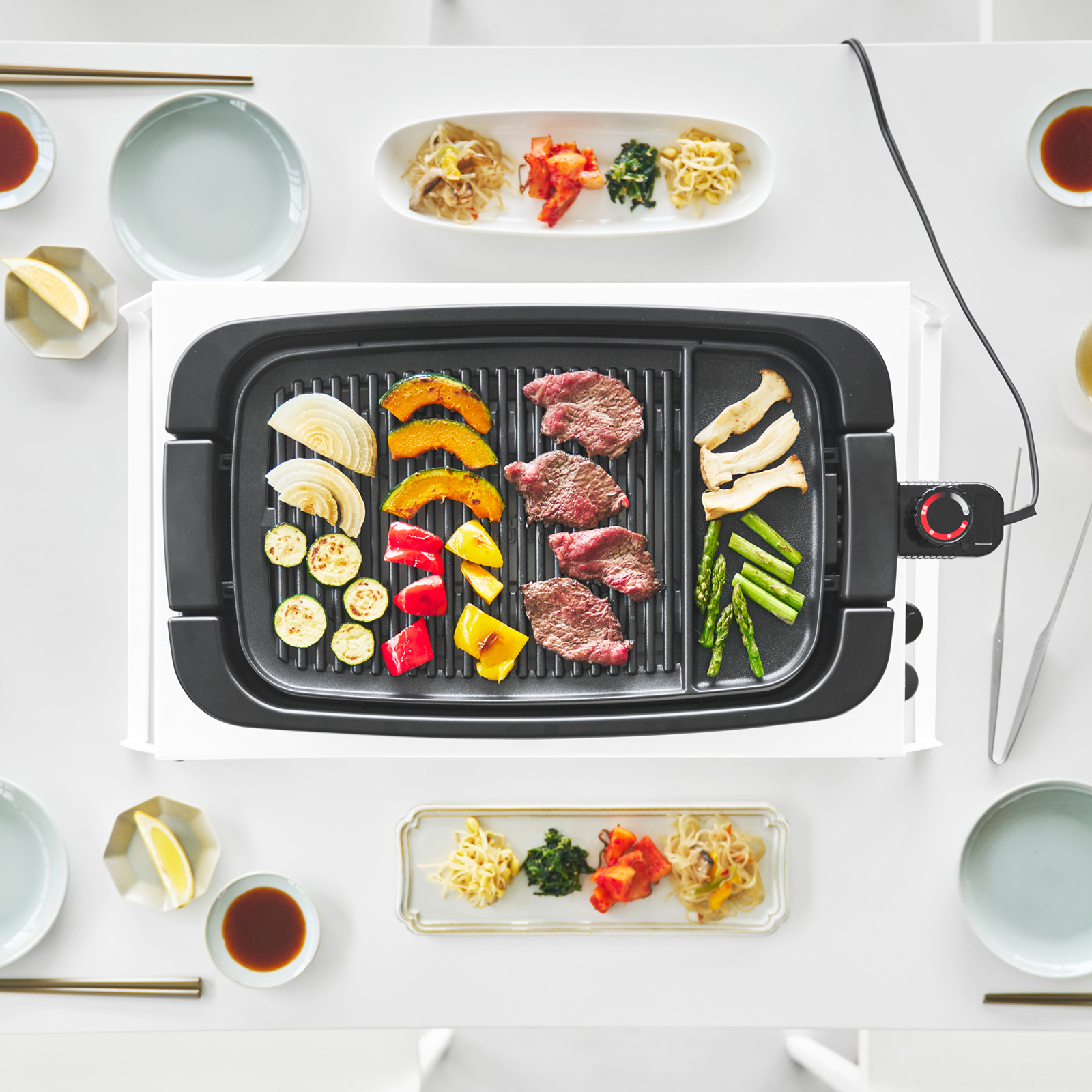 Klappbarer Tisch-Grillständer TOWER weiss