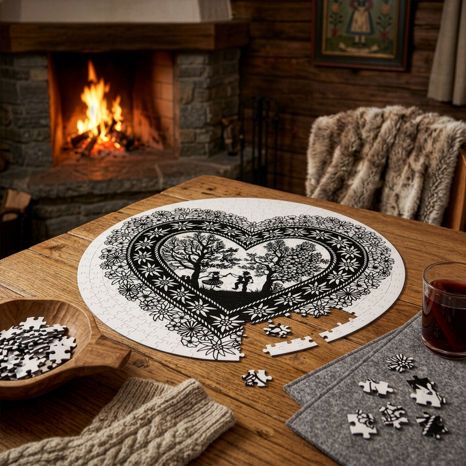 Puzzle 500 pcs SWISS HEART