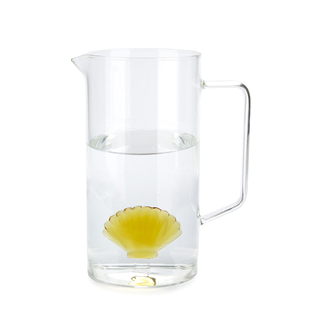 Jarre en verre ATLANTIS SHELL 1.3 l, jaune borosilicate