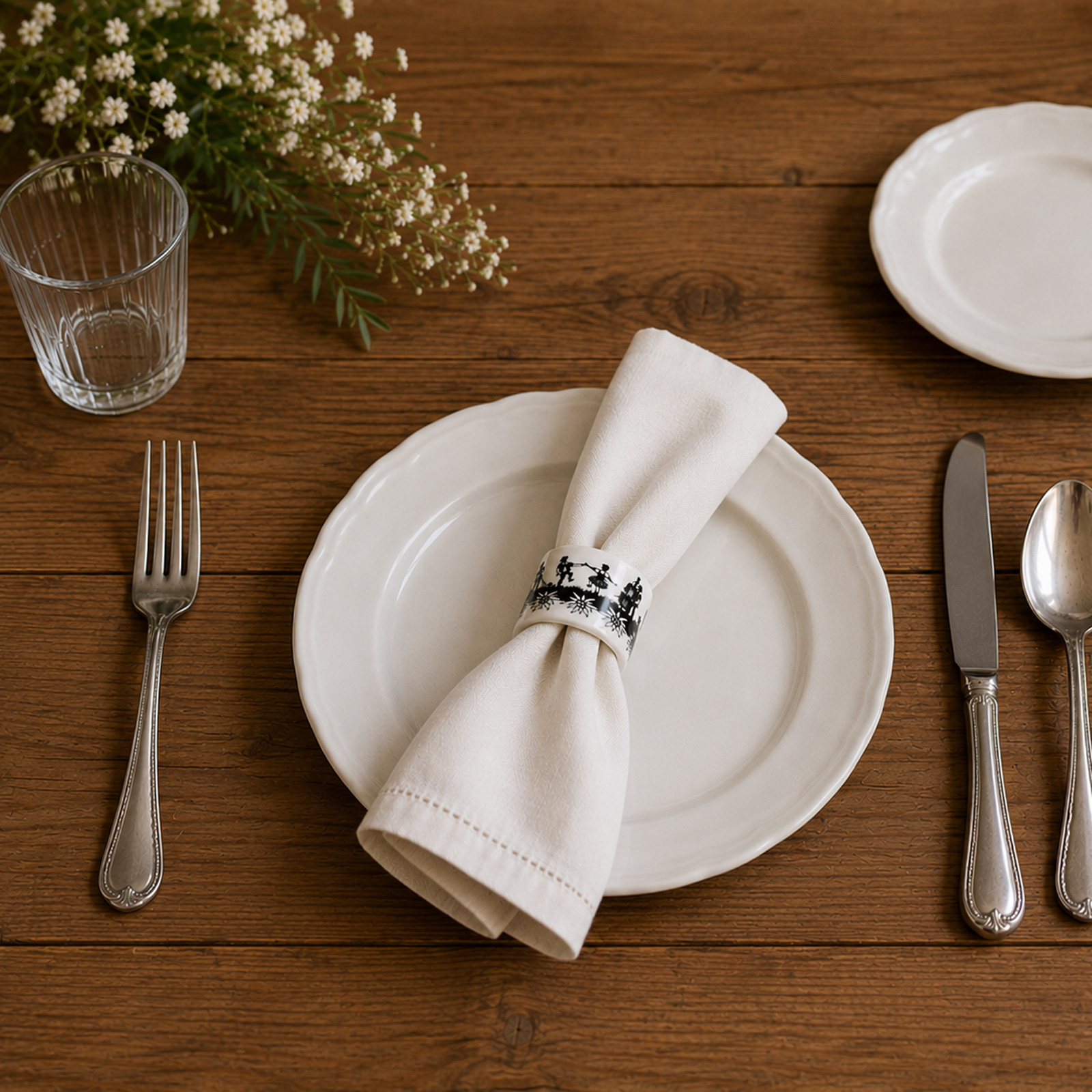 Serviettenring SWISS TRADITION 4er Set