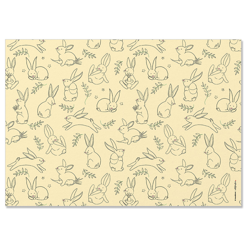 Paper placemat BUNNY 4 x 12 sheets