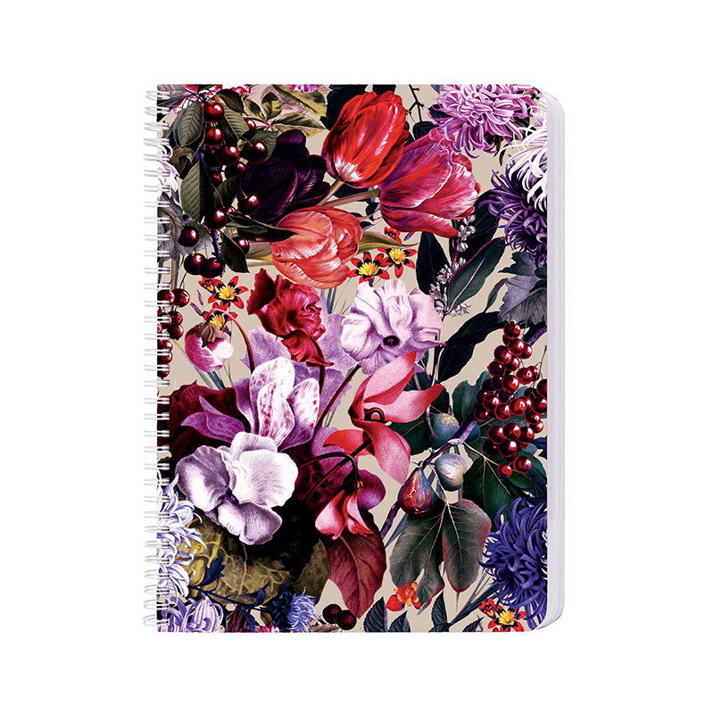 Carnet à anneaux relié A4 BLUMENBOUQUET 