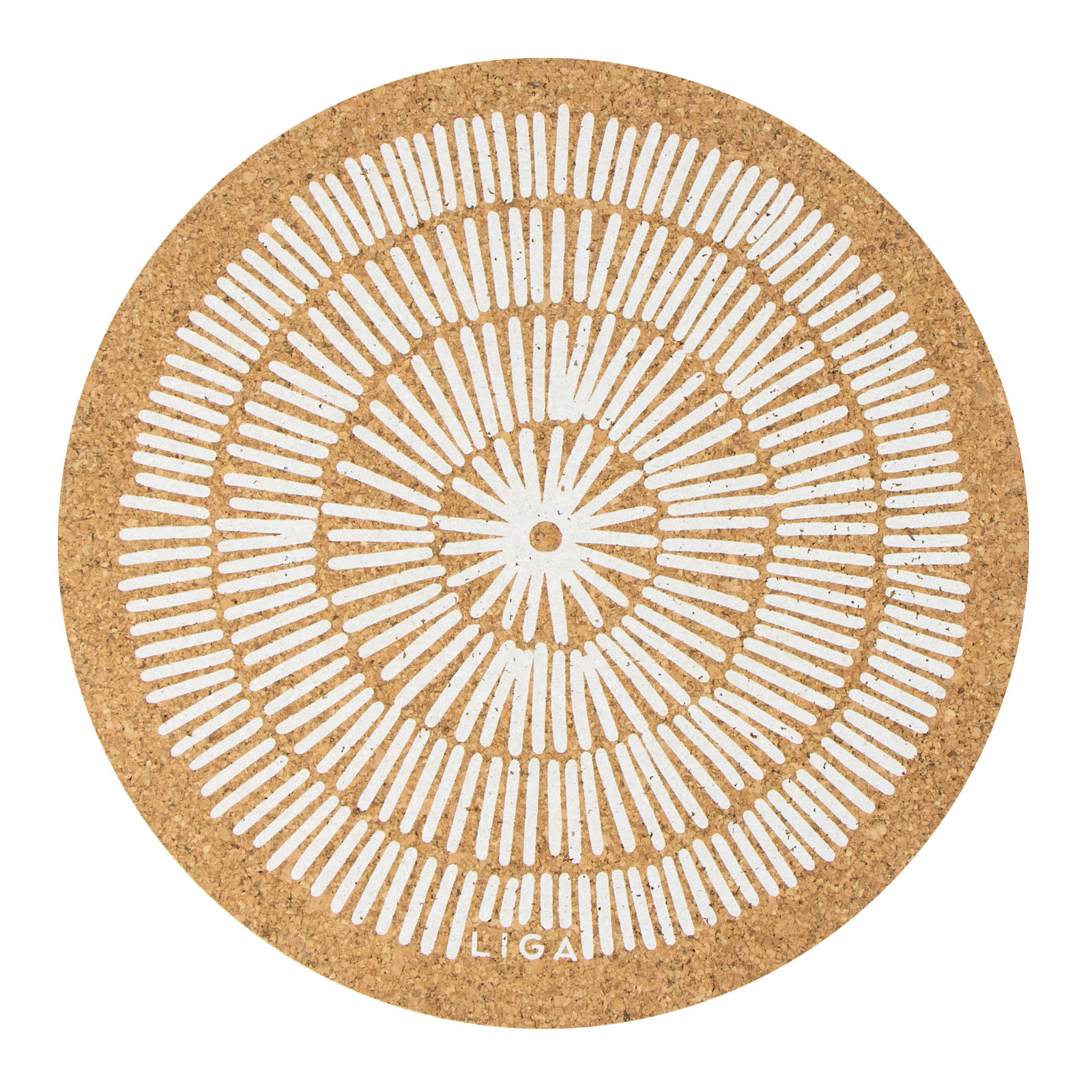 Dessous-de-verre CORK SANDY LINES WHITE 