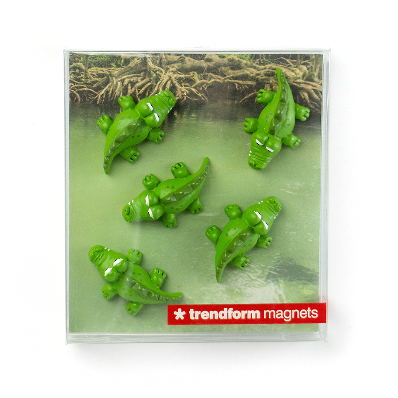 Magnets KROKO set of 5 green 