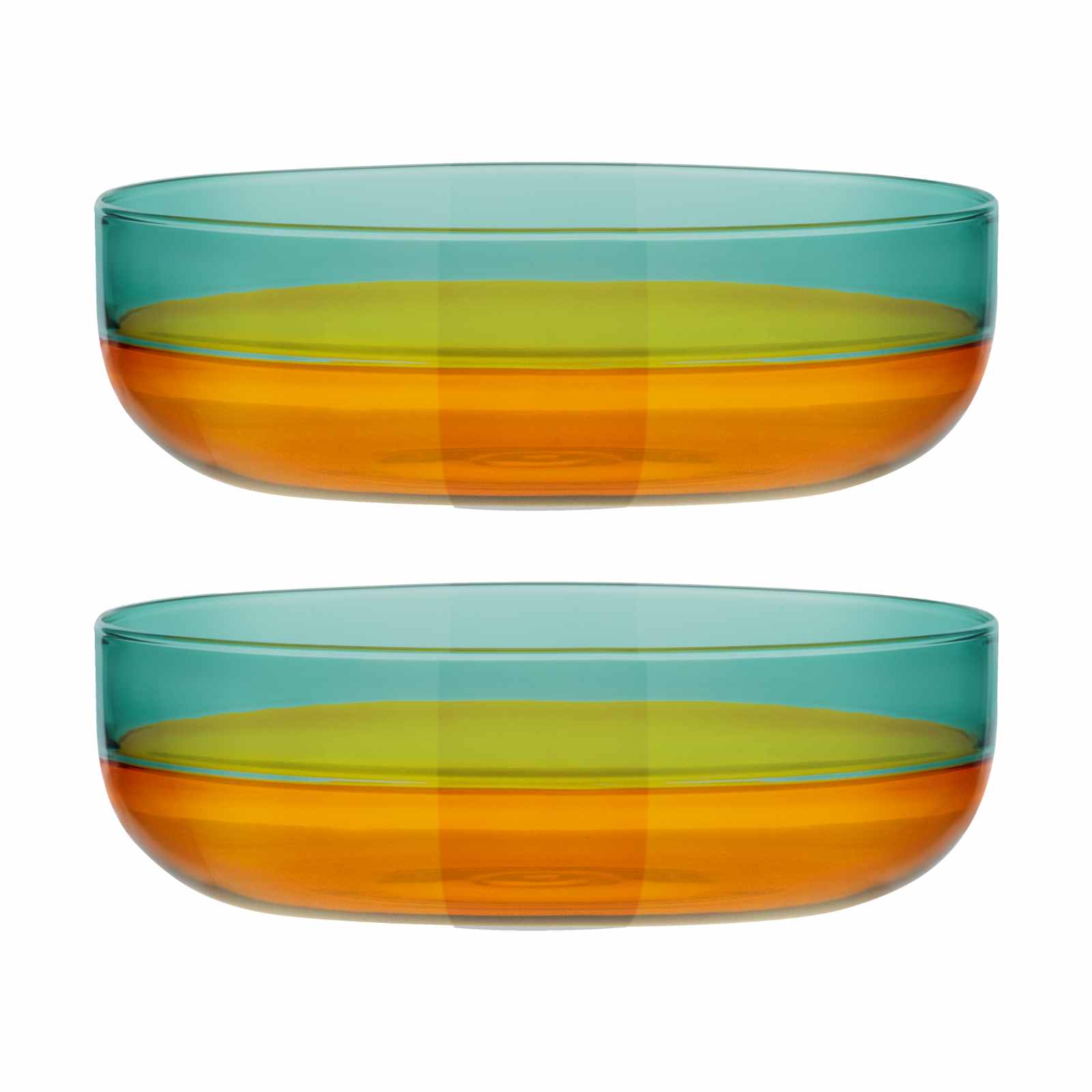 Glasschälchen amber 2er-Set