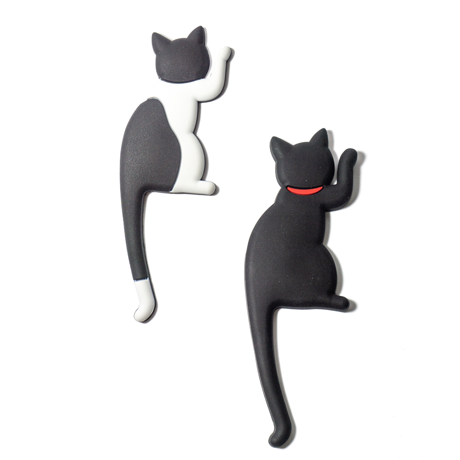 Magnetic hook KITTY CAT set of 2 black/white 