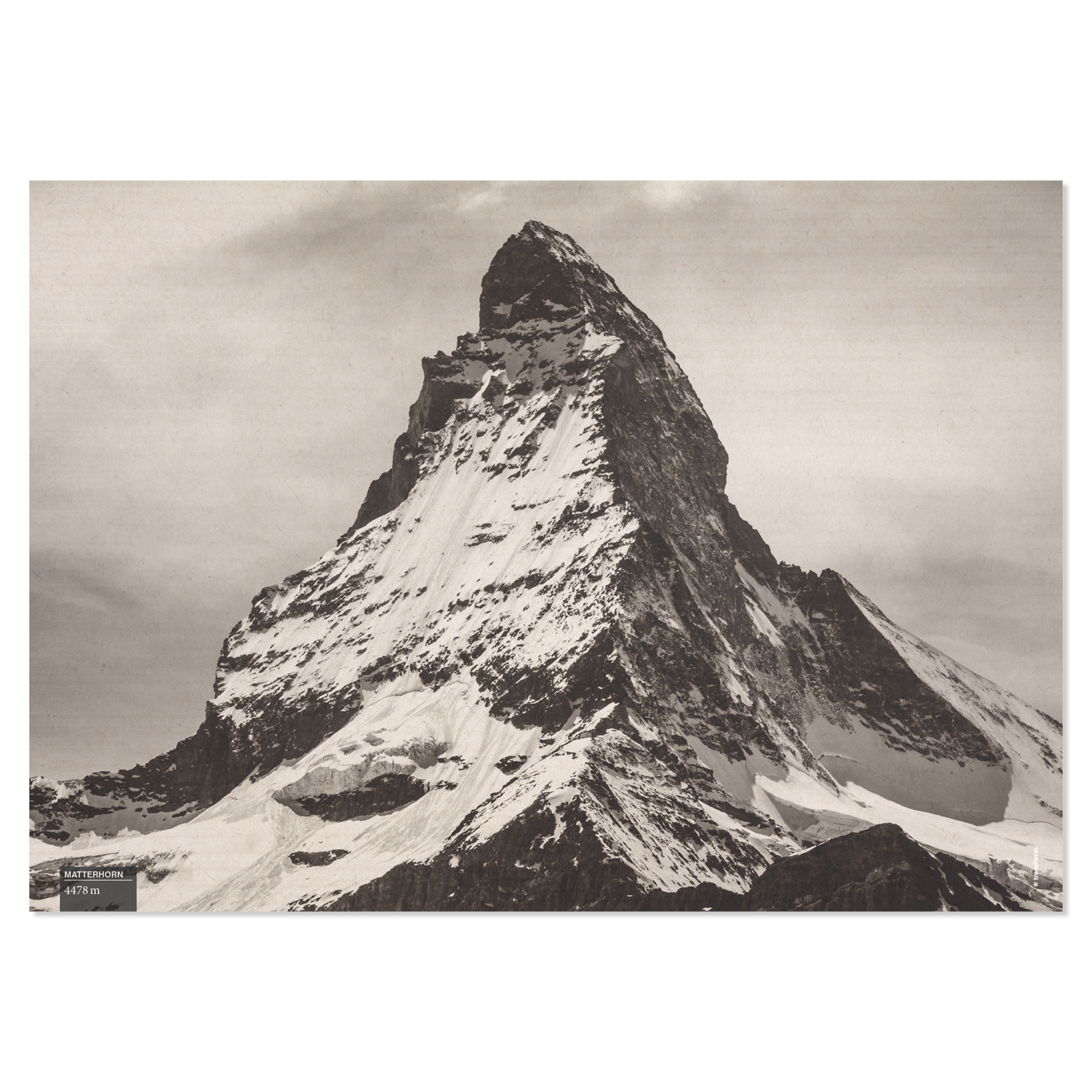 Paper placemat SWISS PEAKS 4 x 12 sheets