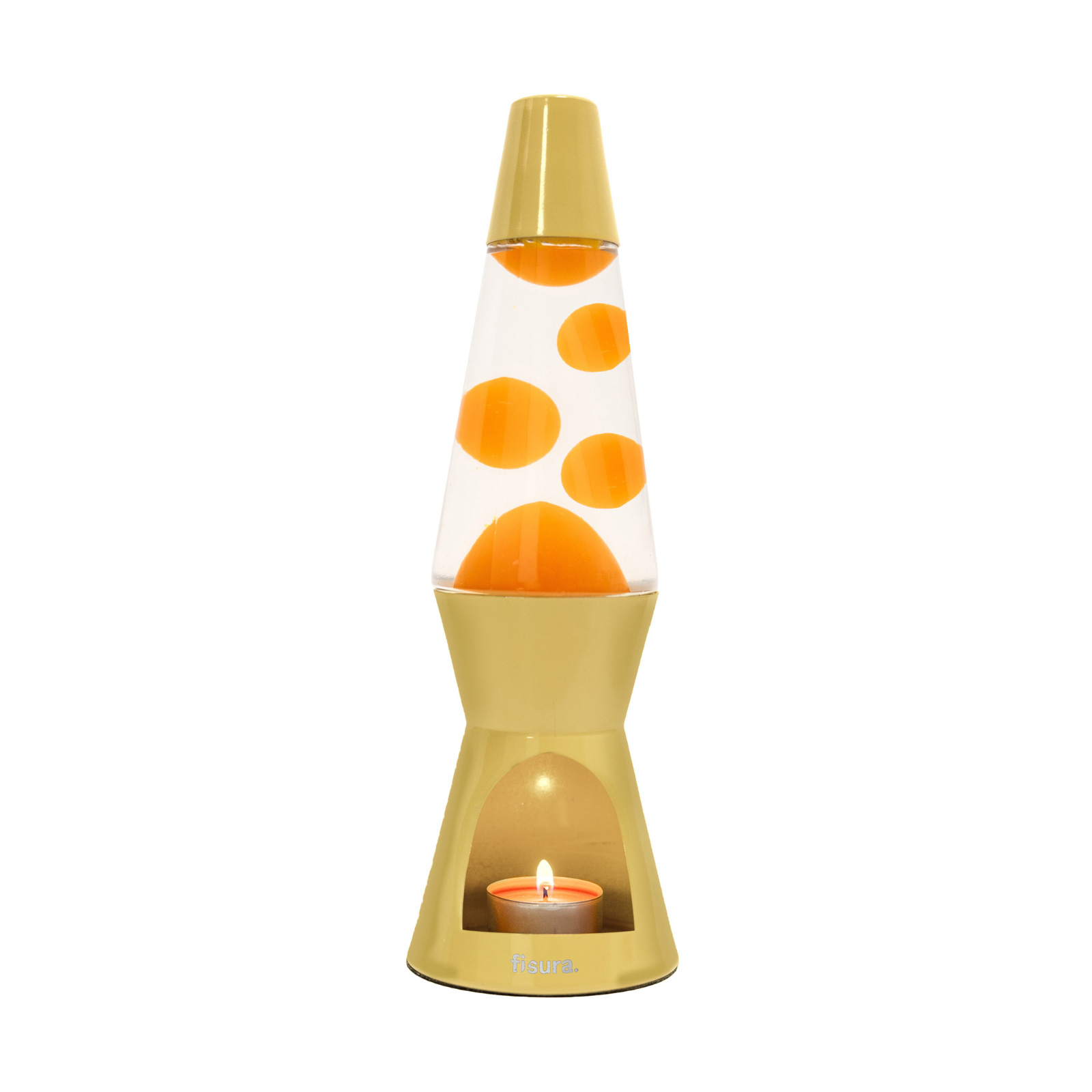 Lava Lamp T-LIGHT yellow 