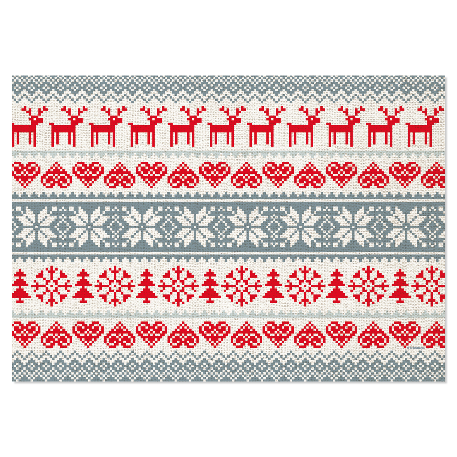 Paper placemat NORDIC CHRISTMAS 4 x 12 sheets