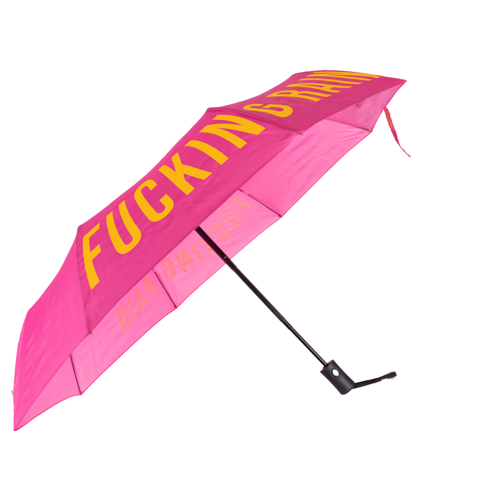 Schirm FUCKING RAIN pink