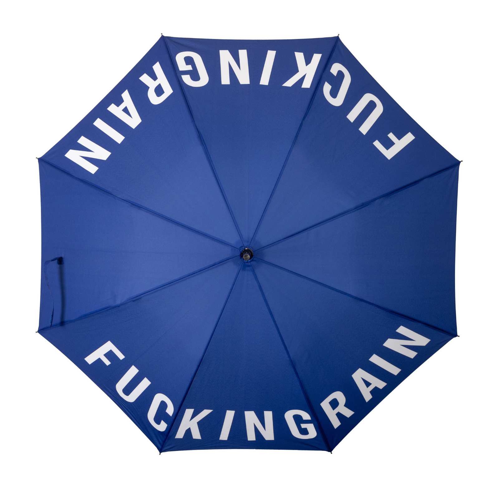 Stockschirm FUCKING RAIN blau