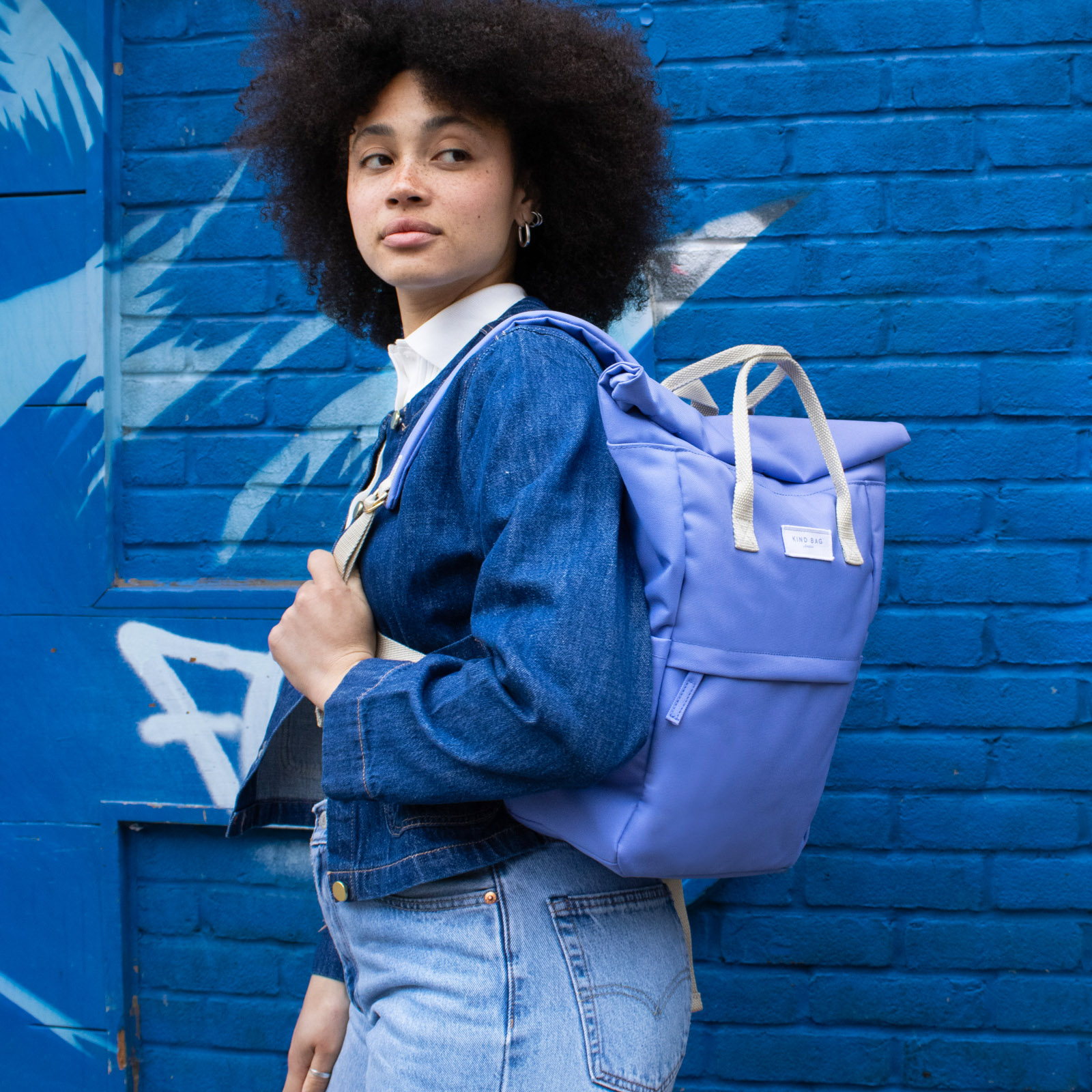 Medium Backpack Dusty Blue 