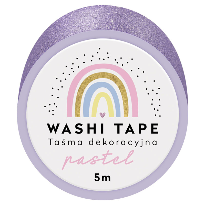 Washi Tape GLITTER PASTEL Display à 24 Stück 