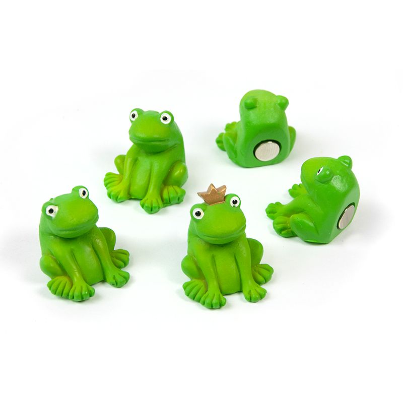 Magnets FROG set of 5 green 