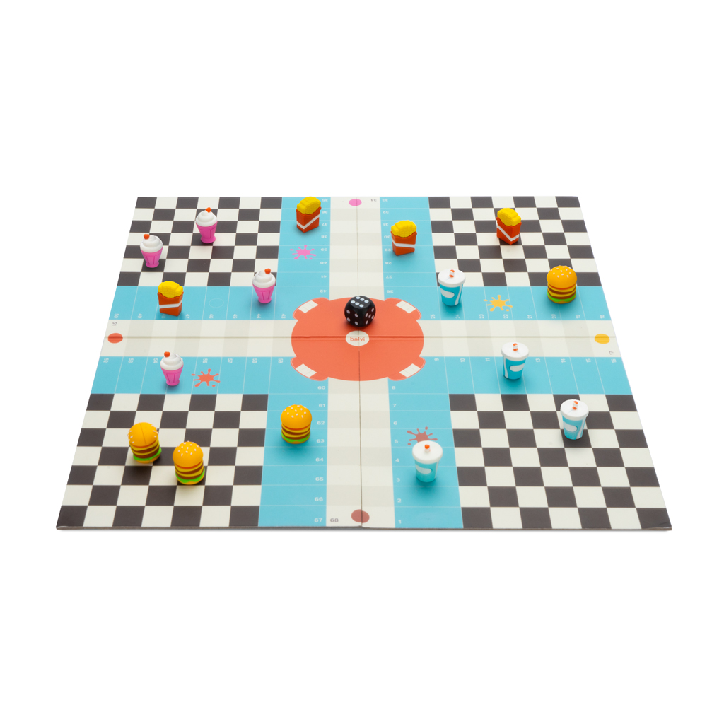 Jeu des petits chevaux LUDO'S DINER 