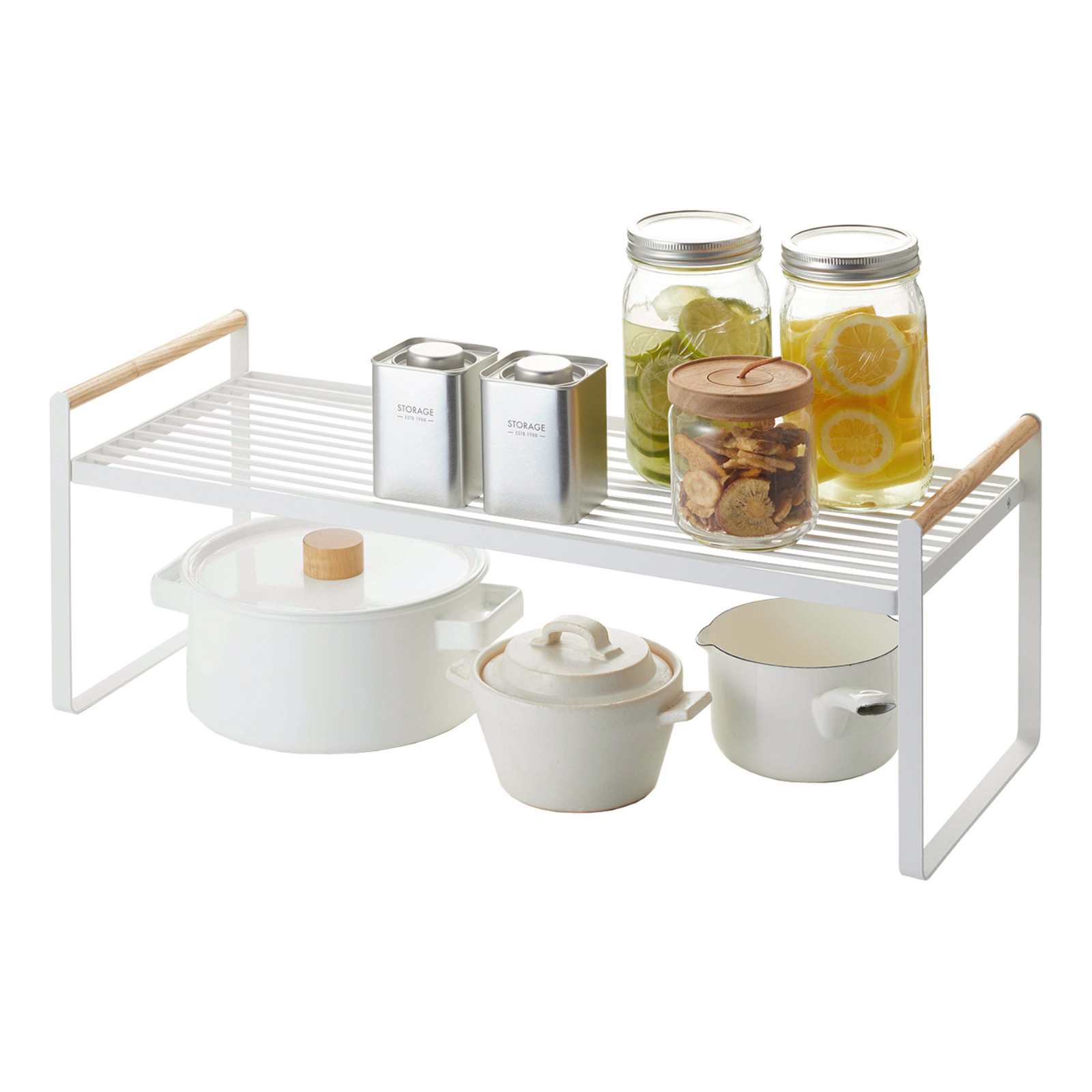 Étagère de rangement de cuisine TOSCA blanc 