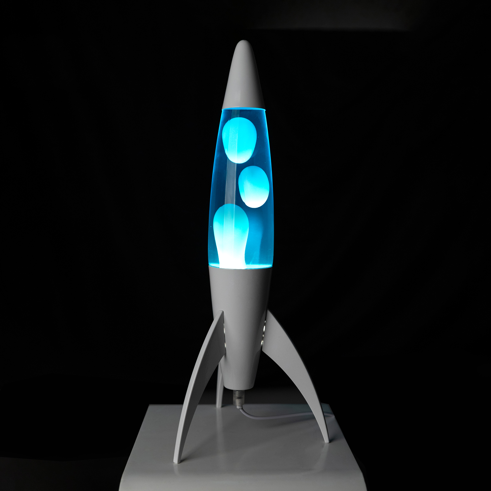 Lava Lamp ROCKET - blue 