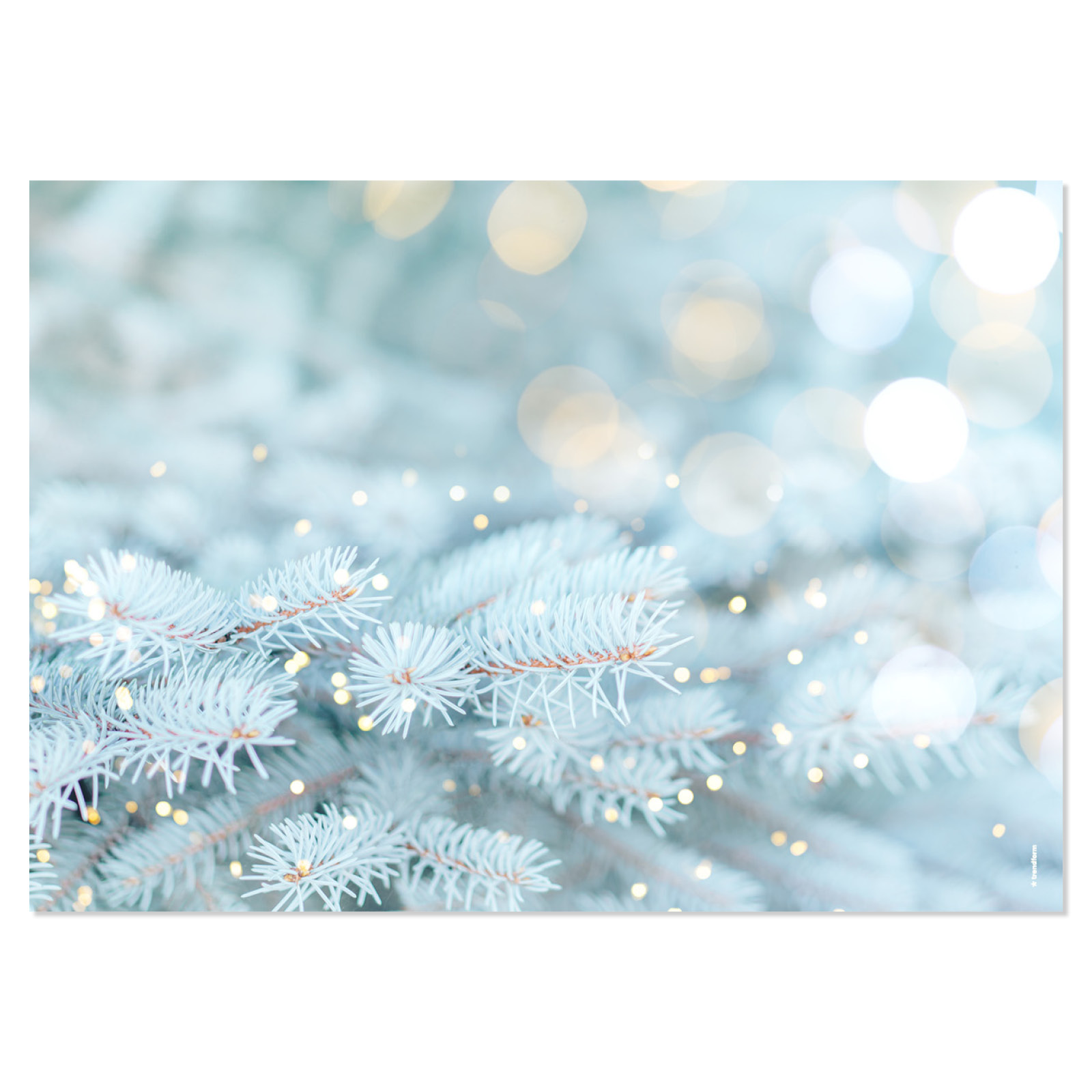 Papiertischset SNOWY PINES 4 Sujets à 12 Blatt