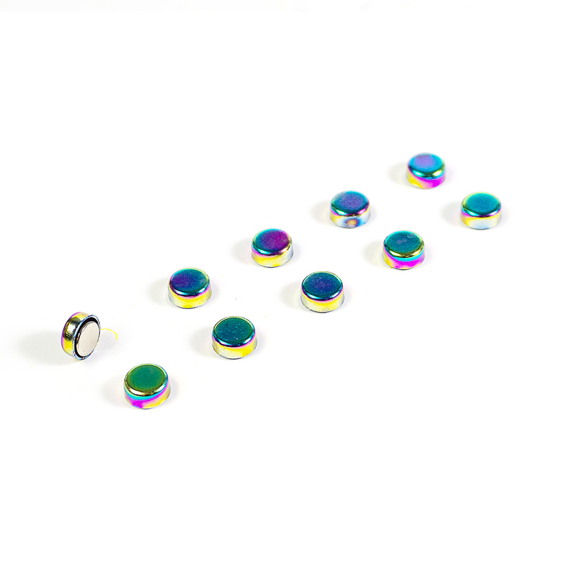 Magnets STEELY set of 10 rainbow 
