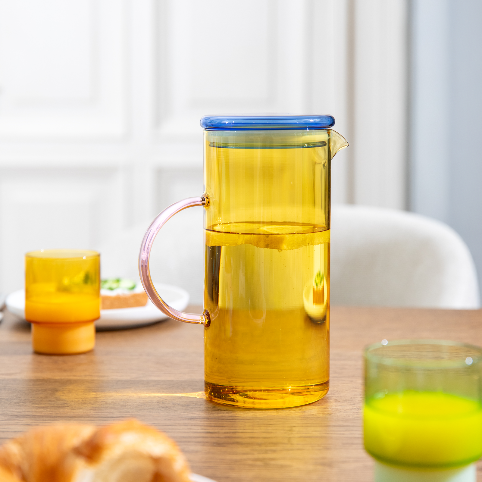 Glaskanne Fred yellow