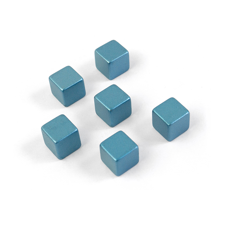 Superstrong Magnets CUBE MEDIUM set of 6  blue