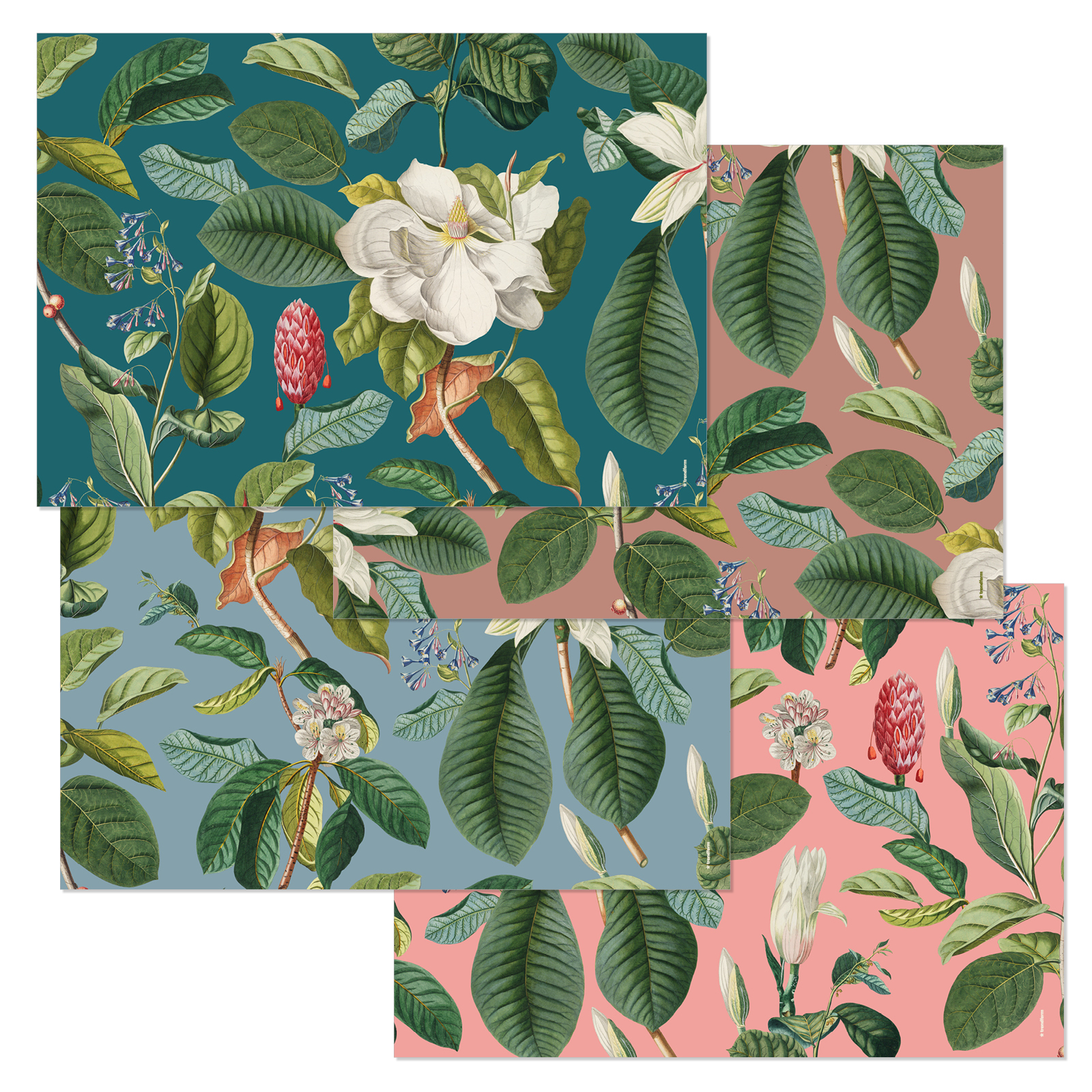 Paper placemat MAGNOLIA 4 x 12 sheets